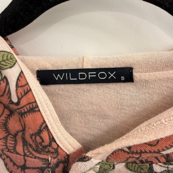 Wildfox rose print hooded button up poncho top size small - Picture 4 of 4